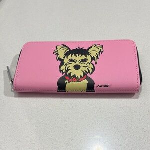 Marc Terri Pink Dog Design Wallet
